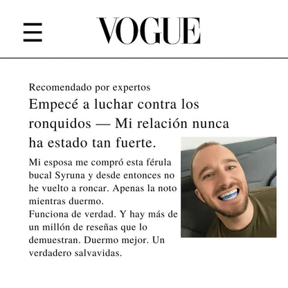 Syruna – Férula bucal médica antirronquidos, discreta y cómoda